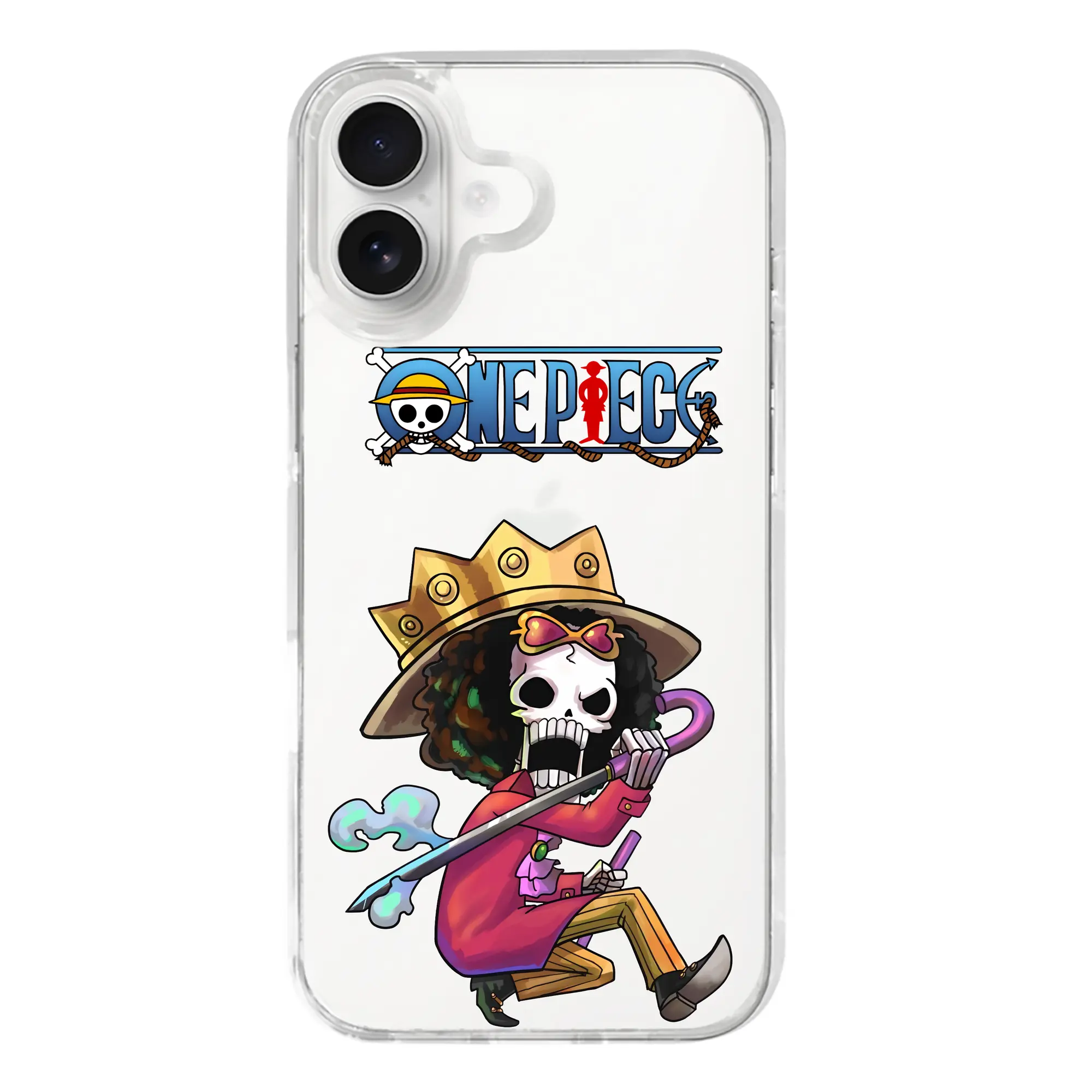 ワンピース グッズ ブルック - iPhone 17シリーズ 透明スマホケース – 薄型・耐衝撃・精密フィット保護カバー